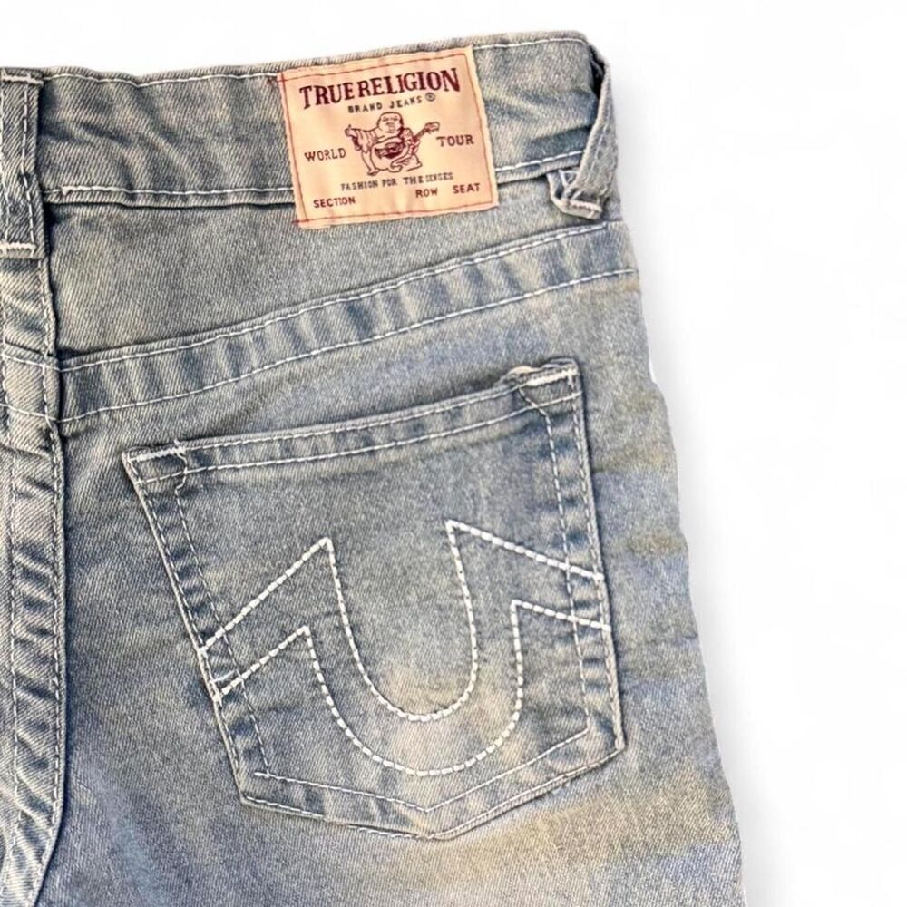 True Religion Boys Cargo Jean Shorts Size 10 - Picture 6 of 8